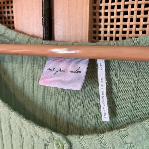 Out From Under Women’s L Crop Long Sleeve Cardigan - Picture 3 of 5